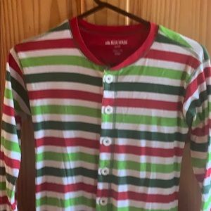 Little blue house Christmas one piece pajamas XS